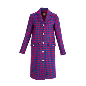 Manteau tendance pour femme à motif pied-de-poule, imperméable et respirant, disponible en grandes tailles - Product Image 1