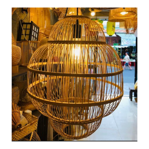 Lámparas de bambú lujosas de bambú tejidas de inspiración vintage Lámparas de bambú exquisitas de estilo sostenible: Directo desde Vietnam - Product Image 3