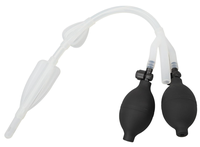 Ampoule et bouchon de lavement gonflable à double ampoule-Conception anti-refoulement, matériau élastique, sûr pour un usage personnel