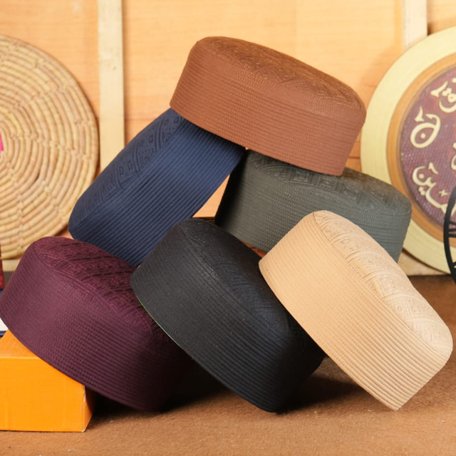 Islamic Clothing Kufi Handmade Islamic Hats Mens Muslim Caps Pakistan Custom Hijab Cap Made kuffi Payar Caps Islamic Hat