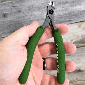 Tronex Stubby Chain <b>Nose</b> Pliers Green Handle Compact Precision Jewelry Repair Wire Working Tool Professional Grip - Product Image 1