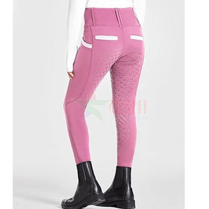 Leggings de Equitación para Mujer con Agarre Completo en el Asiento, Material Impermeable y Cortavientos de Spandex/Poliéster, Ajuste Elástico - Product Image 2