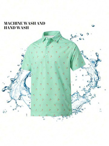 Camiseta Polo de Golf para hombre con tela elástica Rendimiento de secado rápido Tacto suave Estilo sin arrugas y opciones de tamaño personalizado - Product Image 4