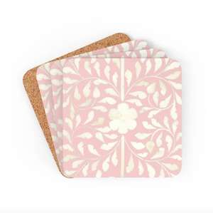 ชุดที่รองแก้วชา4ชิ้นสำหรับห้องครัวการจัดเลี้ยงชุดที่รองแก้วชาดีไซน์ตามสั่งดีไซน์แบบฝังกระดูก - Product Image 1