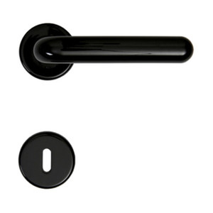 Maniglia Margherita con Rosetta Colore Nero - Product Image 1