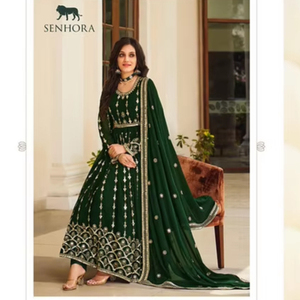 Designer Gown With Beautiful <b>Embroidery</b> Work By Wholesale Exporter Fabzone - Product Image 1