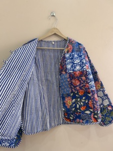 Boho New Street Style Cotton <b>Quilted</b> Jacket For Women - Product Image 5