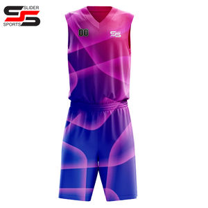 Latest Designs Top Quality Reversible Basketball Uniforms Fully Custom Basketball Uniforms - Product Image 4