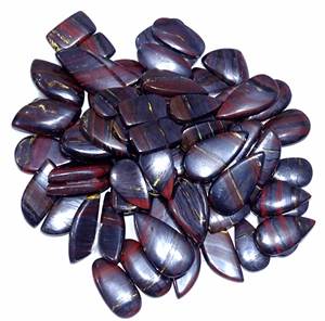 Par de cabujones de tigre de hierro natural Par de Ojos de tigre de hierro de alta calidad Lotes disponibles en todos los tamaños y formas Fabricación de pendientes a granel - Product Image 1