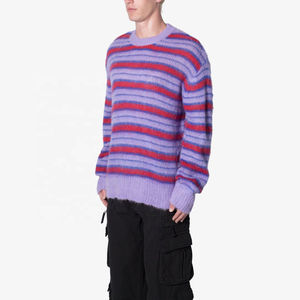 Suéteres de Algodón, Suéter de Mohair, Tops Tejidos, Otoño Invierno, Diseño Personalizado, Suéteres de Punto - Product Image 1