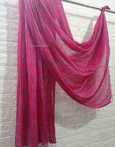 Pure Silk Bandhani Dupatta Traditional Wedding & <b>Bridesmaid</b> Gift Colorful Bandhej Scarf with Tassels Ladi Women Party Favor - Product Image 5