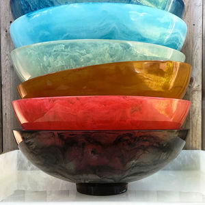 Bol et plat faits à la main - Lavable au lave-vaisselle - Design moderne européen personnalisable pour la maison - Product Image 1