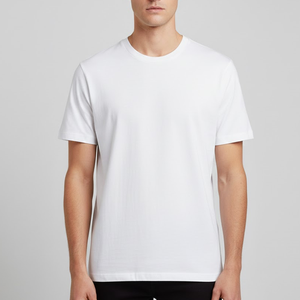 T-shirt basique en coton lavé décontracté pour homme, fabriqué au Vietnam, 100% coton - Product Image 3