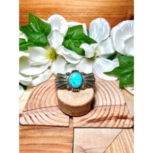 Daniel Benally Kingman Turquoise & Sterling <b>Silver</b> <b>Cuff</b> <b>Bracelet</b> Cultural Collectible Jewelry - Product Image 1