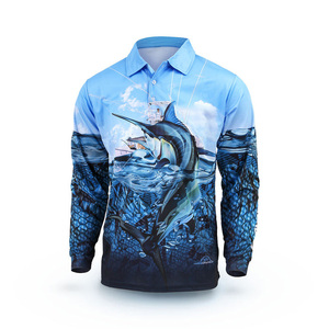 Polos de pesca hechos a medida de alta calidad, ropa de pesca por sublimación, polos de pescado de secado rápido con jersey de manga larga - Product Image 6