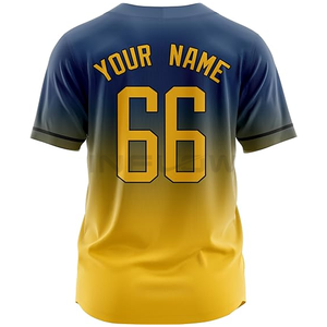 Sublimación Jersey en blanco liso béisbol Jersey camisas con botones uniformes deportivos hombres mujeres Jersey logotipo personalizado entrada - Product Image 5