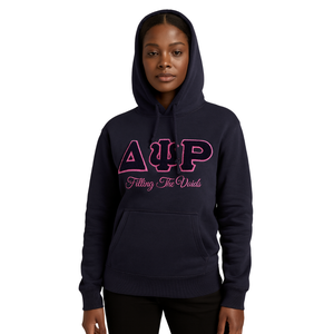 Coton Poly Marine Delta Psi Rho Sorority Pull À Capuche Remplir Les Vide La Vie Grecque Vêtements Doux Confortable Casual Wear - Product Image 1