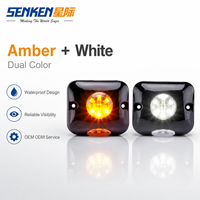 SENKEN profesional impermeable de alta potencia de doble Color LED montaje en superficie advertencia coche usado Super brillante Hide Away Light