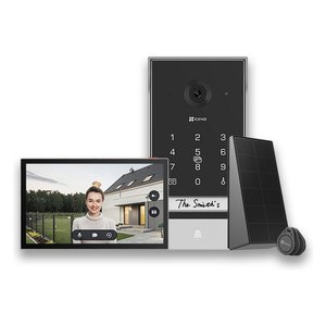 Videoportero Inteligente CS EP7 en Negro y Gris, Sistema de Timbre Citofono - Product Image 1