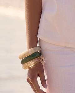 Asequibilidad joyería resina acrílico pulsera brazalete exagerado deslumbrante Multicolor ancho Irregular cuadrado acrílico pulseras - Product Image 6