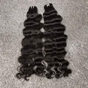 Vente en gros de haute qualité 100% extensions de cheveux crus vierges vietnamiens couleur claire de vague naturelle pour cheveux longs grand stock - Product Image 2