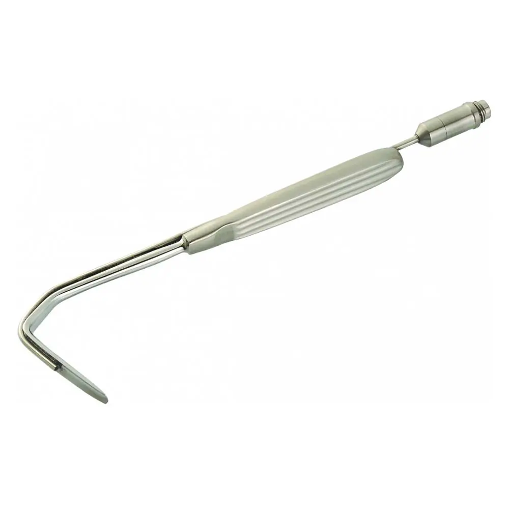 Autricht RETRACTOR hidung, 6 14 (16CM), ujung 7MM, pisau 45MM, dengan panduan cahaya serat optik