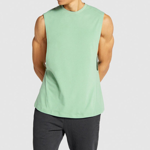 New Arrival Men's Gym Tank Top Custom Printed Stylish Casual Muscle Style High Quality 100% Cotton Quick Dry Breathable Knitted - Product Image 1