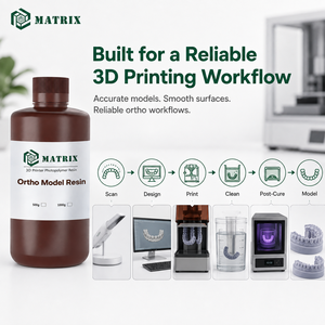 Résine pour imprimante 3D UV pour modèles dentaires, compatible avec les imprimantes 3D LCD DLP SLA, pour des modèles haute précision et une finition de surface lisse - Product Image 5