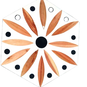 Juego de posavasos personalizado de resina de mármol de madera de Venta caliente con color natural y personalizado hecho en La India - Product Image 1