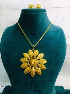 TOGO COMOROS 1 gramme en alliage plaqué or bijoux collier léger boucles d'oreilles avec perle femmes africaines tenue de fête régulière cadeau - Product Image 5