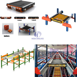 Sistema di Scaffalature a Navetta ad Alta Densità, Scaffalatura a Navetta a 4 Vie, Sistema <span class=keywords><strong>ASRS</strong></span>, Scaffalatura Radio a Quattro Vie - Product Image 2