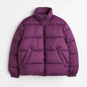 Chaqueta acolchada de invierno cálida de gran tamaño personalizada para hombre, chaqueta acolchada de lona con burbujas - Product Image 1