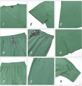 OEM Custom Hospital Uniforms Nurse Beauty Dental Salon Work <b>Clothes</b> Custom LOGO Uniform Medical <b>Scrubs</b> Jogger Unisex Sets - Product Image 2