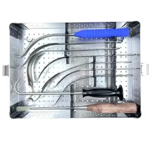 ชุดเครื่องมือผ่าตัดข้อสะโพกแบบมืออาชีพ 9 ชิ้น สำหรับการผ่าตัดกระดูก - Product Image 2