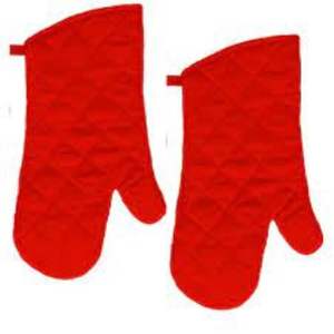 Nouveau design de mitaines de cuisine personnalisées en coton pour four en tissu de coton résistant à la chaleur à des ensembles de mitaines de four en coton polyester durables - Product Image 4