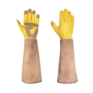 Guantes de fundición y soldadores de piel de vaca a granel personalizados con logotipo Guantes de seguridad de etiqueta privada con diseño personalizado de cuero natural - Product Image 6