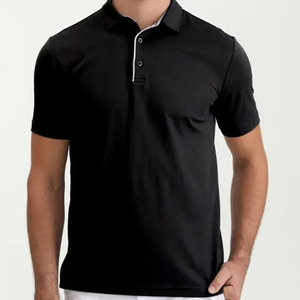 Camiseta Polo para Hombre, Color Sólido, Lisa, para Golf, Trabajo, Uso Casual, Manga Corta - Product Image 5