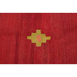 Turkish Vintage <b>Wool</b> Rug 5.3x8 ft Patchwork Design with Red/<b>Yellow</b> Plants & Trees Latex Backing - Product Image 4