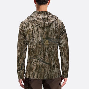 Custom Fit Solid Winter Breathable Hunting Hooded <b>Shirts</b> Moisture Wicking Fabric for Hiking Fishing and <b>Camping</b> - Product Image 5