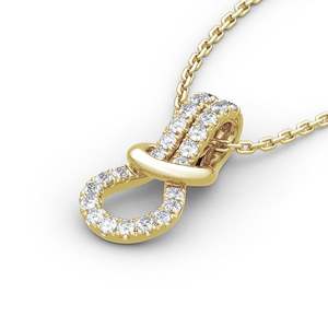 Collier pendentif Jeulia Infinity Love Heart - Argent sterling plaqué rhodium avec zircon - Product Image 3