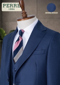 Costume d'affaires bleu marine pour homme, style britannique, simple boutonnage, col à revers, infroissable, coupe droite, taille adulte - Product Image 6