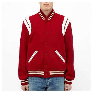 แจ็คเก็ตวาร์ซิตี้ผู้ชายคุณภาพสูงราคาขายส่ง แจ็คเก็ตวาร์ซิตี้ขายส่งและแบบสั่งทำสำหรับผู้ชาย แจ็คเก็ตเบสบอลสำหรับผู้ชาย - Product Image 3