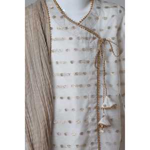 Costume 2 pièces indien et pakistanais en or givré taille 2-3 ans par Pksejonline - Product Image 6