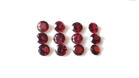 Lot en gros de pierres précieuses naturelles de qualité supérieure AAA, grenat rouge du Mozambique, rondes facettées, 10 mm et 12 mm, pour la fabrication de bijoux