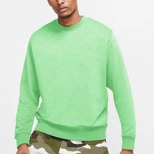 Custom Unisex Plain Crewneck <b>Sweatshirt</b> <b>Embroidery</b> French Terry High Quality Blank Cotton Crewneck <b>Sweatshirt</b> for Men - Product Image 4