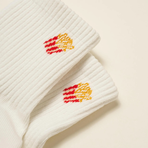 Chaussettes antidérapantes en coton de haute qualité à motifs mignons sur le thème alimentaire, vente en gros d'usine du Vietnam, pour Pilates, Reformer, Yoga, pieds nus - Product Image 2