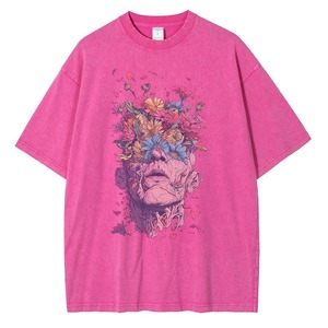 เสื้อยืดลายวินเทจสไตล์แวนโก๊ะสำหรับผู้ชายรุ่นเฮฟวี่เวทเสื้อทอแบบพรีเมี่ยมเสื้อยืดกราฟิกดอกไม้ใหม่ - Product Image 1