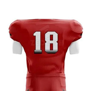 Customized Color High Quality Breathable Short Sleeve <b>American</b> Football Uniform Sets 100% Polyester Team Wear - Product Image 5