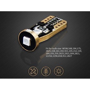 10 T10 W5W CANBUS LED Bóng đèn 12V 3 SMD 3030 màu đỏ + chống xước loại bỏ đòn bẩy-ô tô & xe máy/đèn & bóng đèn - Product Image 2