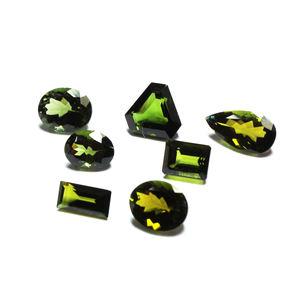Tourmaline naturelle rose vert rouge bleu couleur ronde poire ovale trillion formes à facettes coupe lâche calibré taille pierres précieuses en vrac - Product Image 5